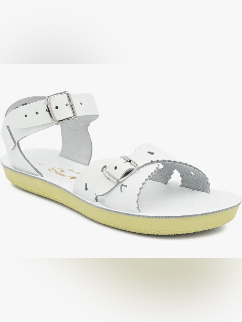 Salt Water Sandals Sun-San Sweetheart Leather Sandals White 13